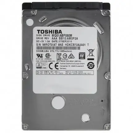 TOSHIBA MQ01ABF050M SATA 500GB Laptop Hard Disk Drive 