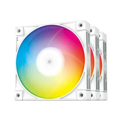 [01979] DeepCool FC120 WHITE 3-in-1 Performance 120mm ARGB PWM Case Fan