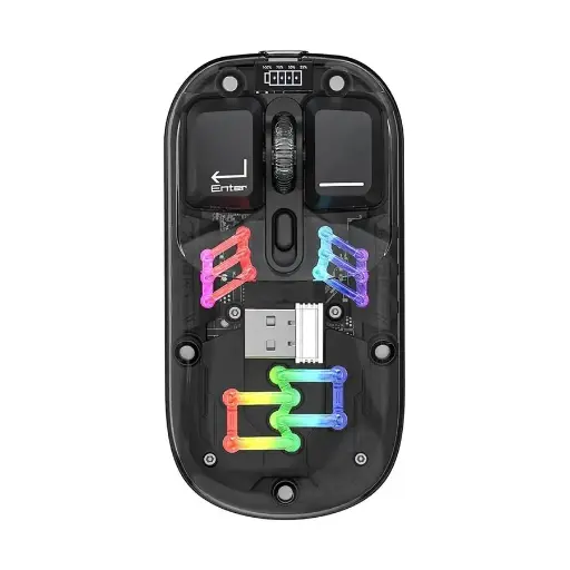 [0002725] PC Power OBSIDIAN PGM-P7 Rechargeable Bluetooth & Wireless Mouse