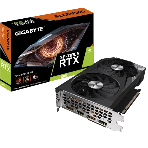 GIGABYTE GeForce RTX 3060 GAMING OC 8GB GDDR6 Graphics Card