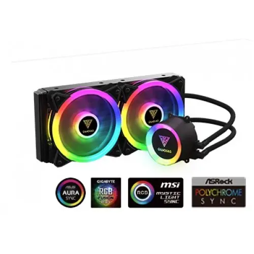 [02744] Gamdias CHIONE M2-240 Lite ARGB CPU Cooler