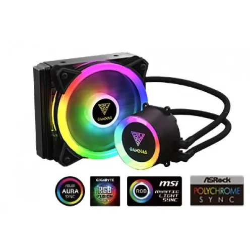 [02743] Gamdias CHIONE E2-120 Lite RGB Liquid CPU Cooler