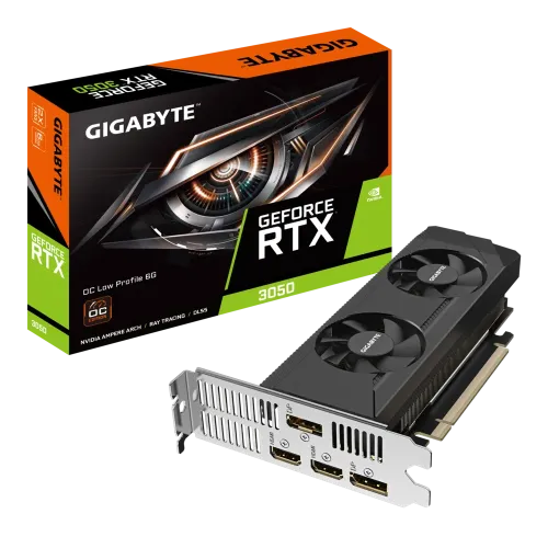[0000185] GIGABYTE GeForce RTX 3050 OC Low Profile 6G GDDR6 Graphics Card