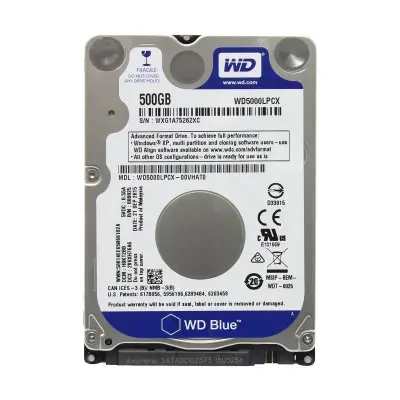 [07362] Western Digital WD 500GB Sata Laptop Hard Disk Drive