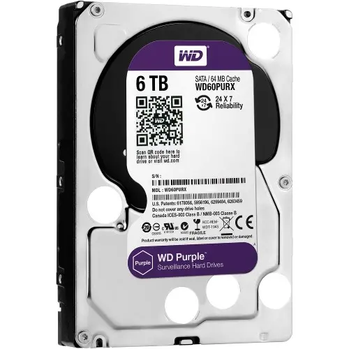 [07346] Western DIGITAL 6TB SATA PURPLE DESKTOP HARD DISK DRIVE