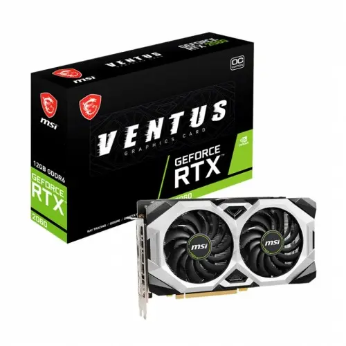 [0000189] MSI GeForce RTX 2060 VENTUS 12G OC GDDR6 Graphic Card