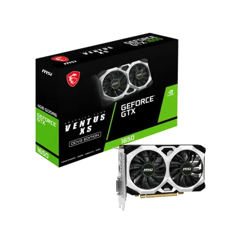 MSI GeForce GTX 1650 D6 Ventus XS OCV3 4GB GDDR6 Graphics Card