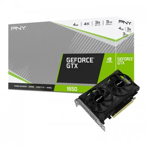 [0000200] PNY GeForce GTX 1650 Dual-Fan 4GB GDDR6 Graphics Card
