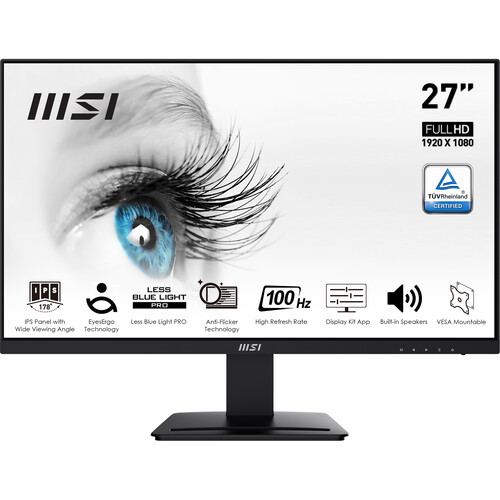 [0003817] MSI PRO MP273A 27" 100Hz 1ms FHD IPS Monitor