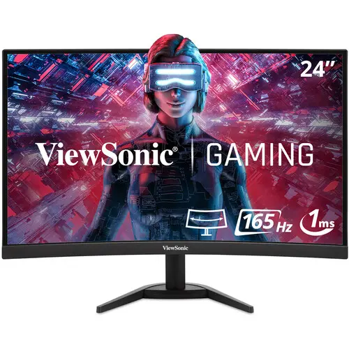 [07336] ViewSonic VX2468-PC-MHD 24" 165Hz Curved Gaming Monitor
