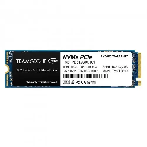 [0004163] Team MP33 PRO 512GB M.2 PCIe Gen3 NVMe SSD