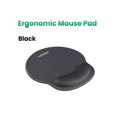 [06700] UGREEN LP668 (25245) Ergonomic Mouse Pad - Black