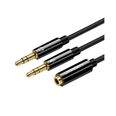 [06408] UGREEN AV140 (20898) 3.5mm to 2 Audio Cable - Black