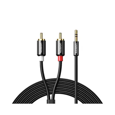 [06272] UGREEN 10538 3.5mm Male to Female 5m Audio Extension Cab-BK