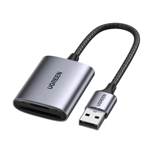 [0004343] UGREEN CM401 (80887) USB Male to SD/TF Gray Card Reader #80887