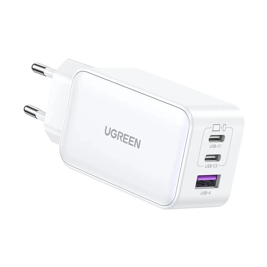 UGREEN Nexode CD244 (15334) 65W 3-Port PD GaN Fast Charger - White