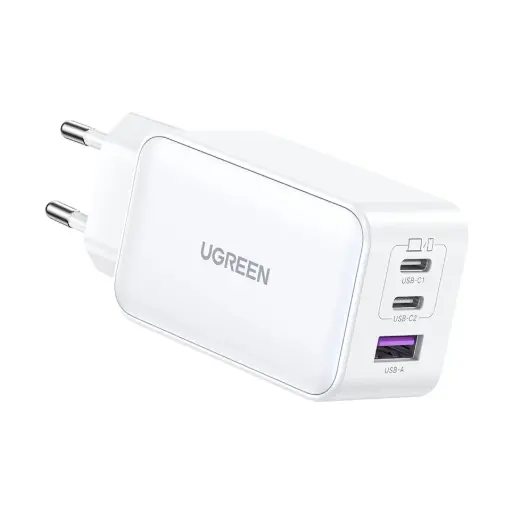 [06783] UGREEN Nexode CD244 (15334) 65W 3-Port PD GaN Fast Charger - White