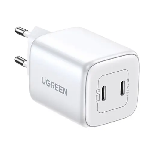 [0004365] UGREEN CD294 (15327) NEXODE 45W Dual USB-C GaN Fast Charger - White