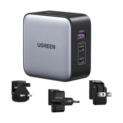 [06447] UGREEN CD296 (90409) 3-Port 65W GaN Fast Charger
