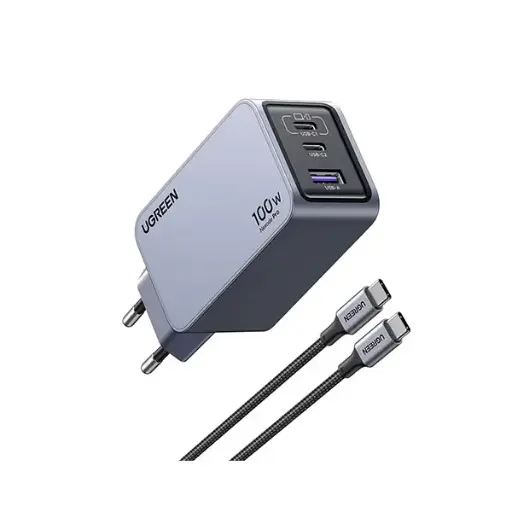 [0004376] UGREEN Nexode Pro X757 (25874) 3-Port 100W GaN Fast Charger Set - EU 