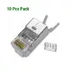 [0004522] UGREEN NW193 (50634) CAT 7 FTP RJ45 Connector - 10 Pack