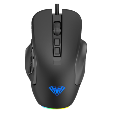 [0000263] AULA H510 Macro 14 Buttons Wired Gaming Mouse Black