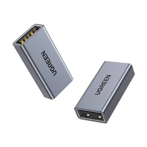 [06887] UGREEN US381 (20119) USB 3.0 Female to Female Gray Converter #20119