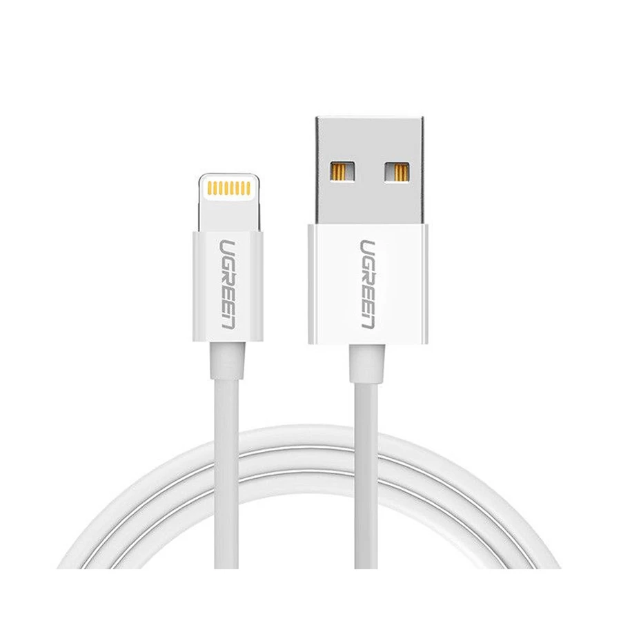  USB Male to Lightning Male, 1.5 Meter, White Data Cable #80315