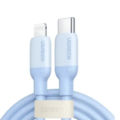 [06890] UGREEN US387 (20313) USB Type-C Male to Lightning Male, 1 Meter, Navy blue Charging & Data Cable