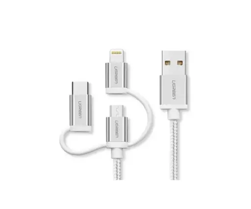 [06305] UGREEN 3-IN-1 CHARGING DATA CABLE 1.5M (50203)