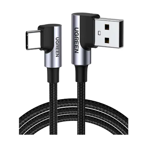 [0002254] UGREEN US176 (20856) USB Male to Type-C Male, 1 Meter, Space Gray Charging & Data Cable #20856