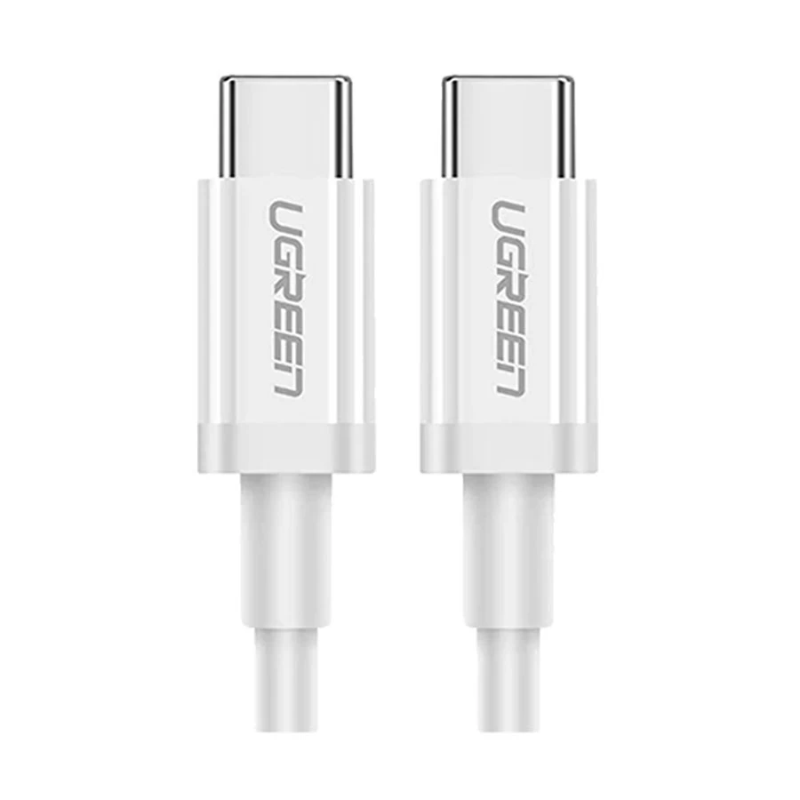 UGREEN 60520 USB Type-C Male to Male, 2 Meter, White Charging & Data Cable # 60520