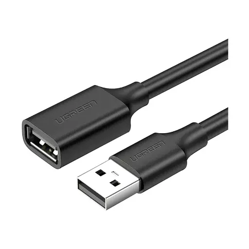 [0004649] UGREEN US103 (10318) USB Male to Female, 5 Meter, Black Extension Cable # 10318
