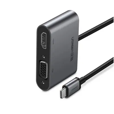 [06469] UGREEN CM162 (50505) USB-C to HDMI And VGA Adapter
