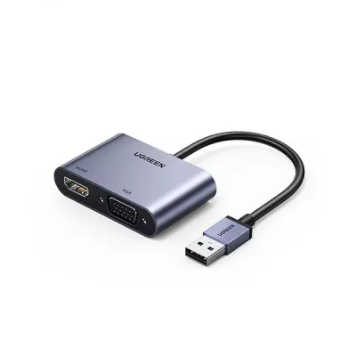 [06519] UGREEN CM449 (20518) USB 3.0 to HDMI/VGA Converter