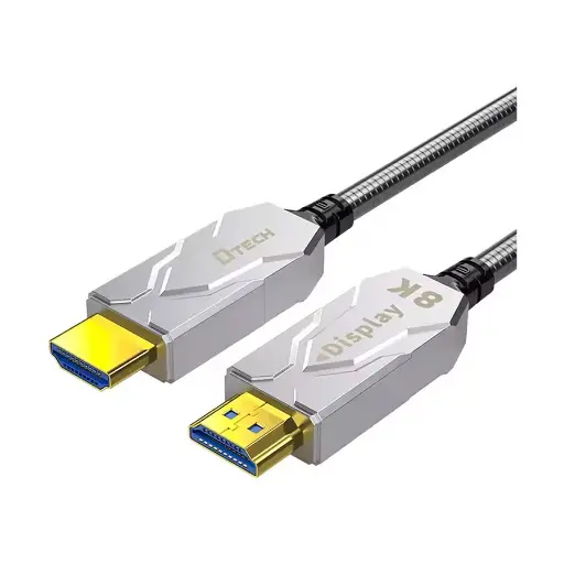[01753] DTECH HDMI Male to Male, 30 Meter, Grey Cable #DT-HF8030K (8K, Optical Fiber)