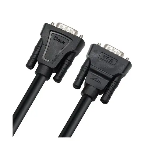 [01790] DTECH VGA Male to Male 50 Meter Black Cable # DT-V011