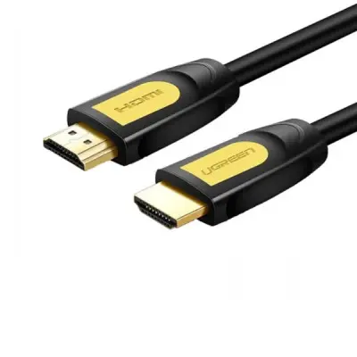 UGREEN HD101 (10129) HDMI Round Cable 2m (Yellow/Black)