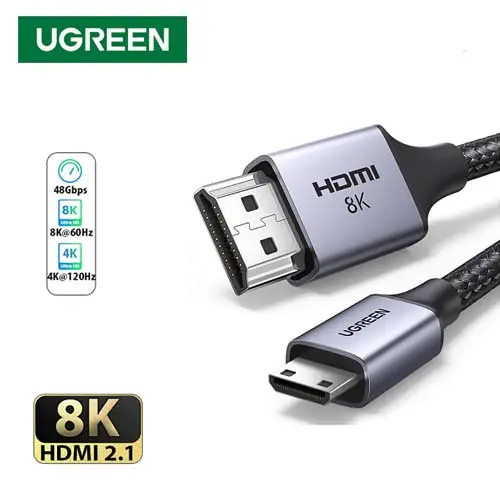 [0004854] UGREEN 15515 Mini-HDMI to HDMI Cable 8K 2 Meter