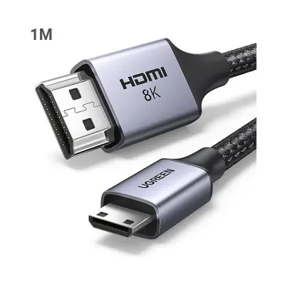[0004855] UGREEN HD163 (15514) 8K Mini HDMI to HDMI Cable - 1M