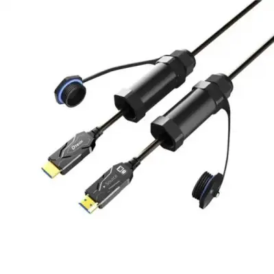 [0004875] DTECH DT-HF8025KF 8K HDMI ARMORED 25M FIBER OPTIC CABLE WITH WATERPROOF SHELL