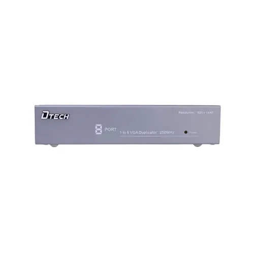 [0004922] DTECH DT-7258 1 TO 8 250MHZ VGA SPLITTER
