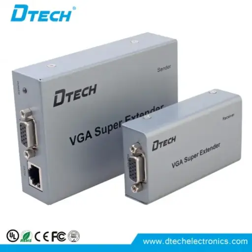[01665] DTECH DT-7020A VGA EXTENDER 200M over ethernet