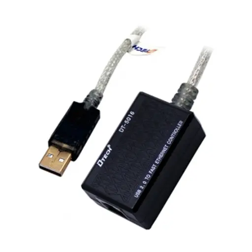 [01781] DTECH USB Male to LAN Female Black Converter # DT-5016