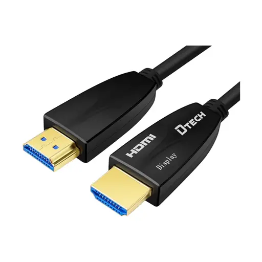[01754] DTECH HDMI Male to Male, 80 Meter, Black Cable # HF-2080 Fiber Cable (4K)
