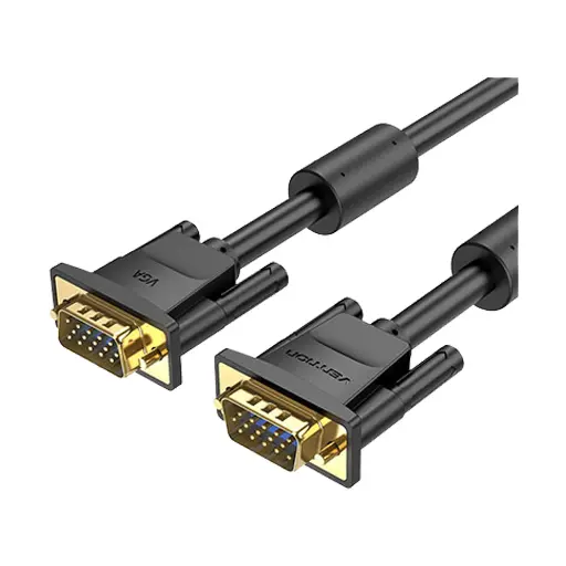 [07140] VENTION DAEBI VGA Male to Male, 3 Meter, Black Cable # DAEBI