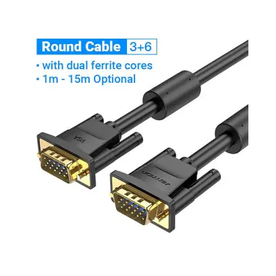 [07237] VENTION VAG-B04-B2500 VGA Cable with Ferrite Core - 25M