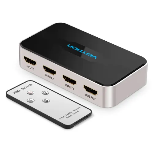 VENTION AFFH0 3 In 1 Out HDMI Switcher Gray 