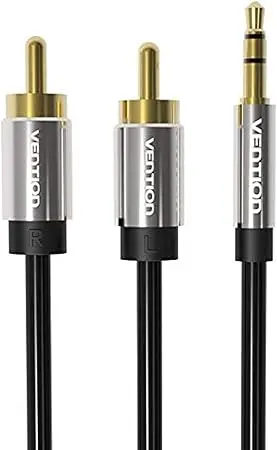 [0005113] VENTION BCFBG 3.5mm Male to 2RCA Male Audio Cable 1.5Meter Black