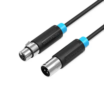 [07083] VENTION BBFBN XLR Audio Extension Cable 15M Black